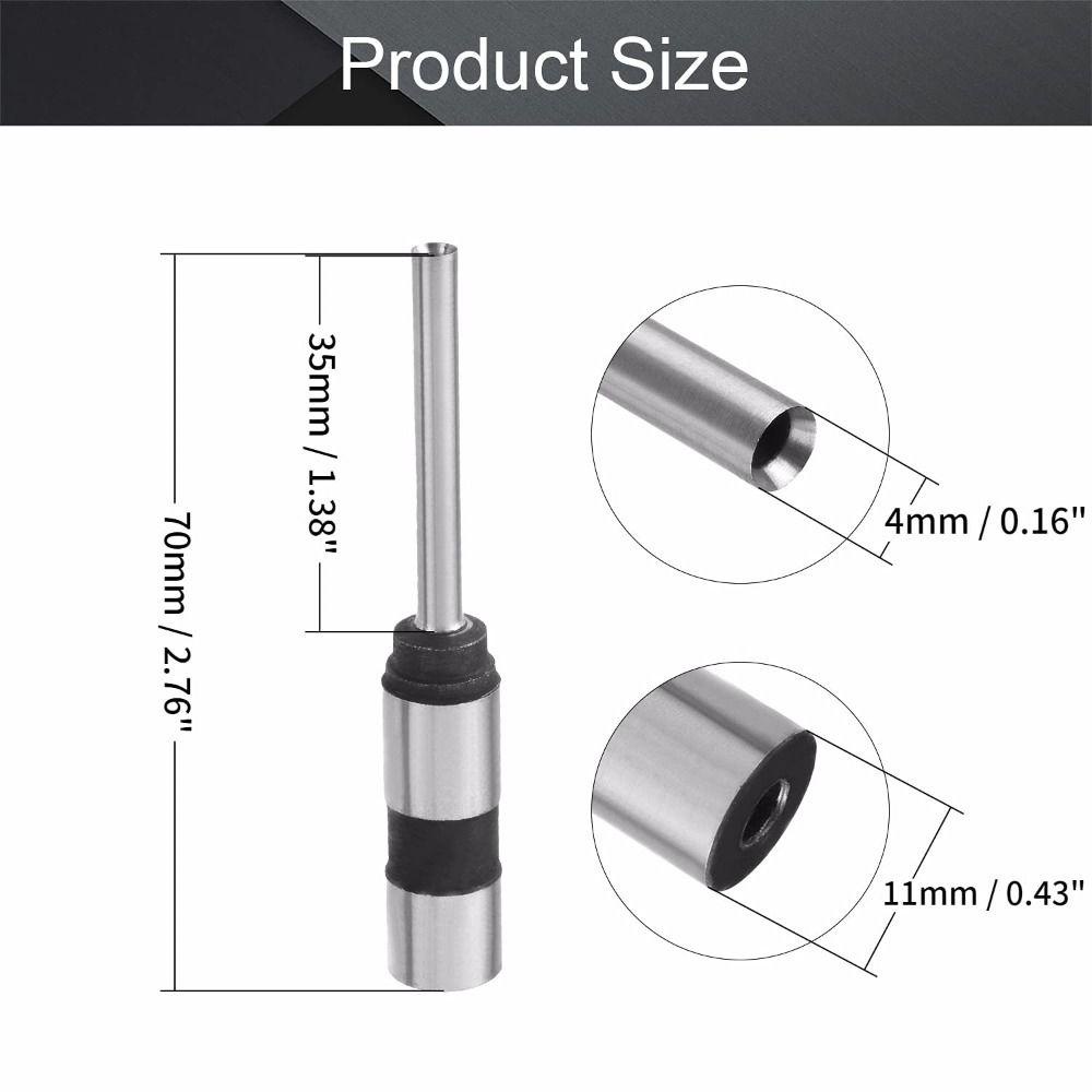 2 Mũi khoan máy đục lỗ giấy MUVAKO chuôi thẳng 4mm màu bạc & đen