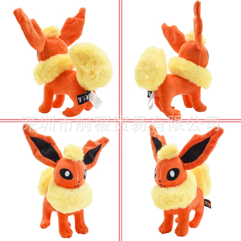 Gia đình evee mới tư thế đứng nhỏ evee búp bê sang trọng umbreon espeon jolteon flareon doll