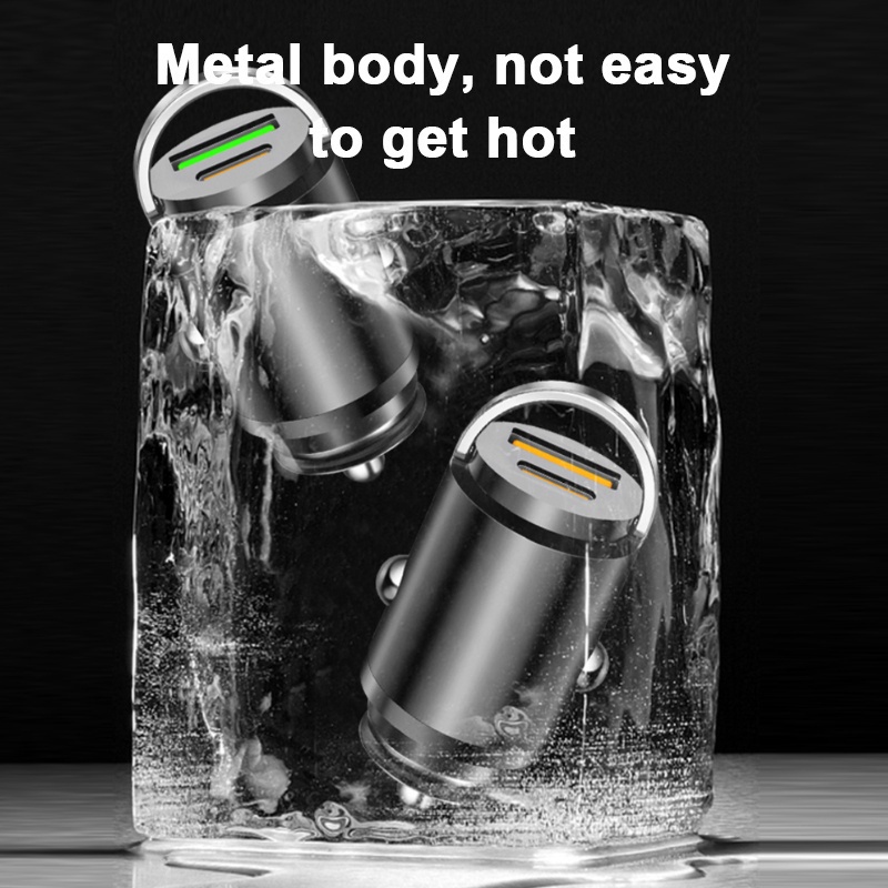 Blalion Củ Sạc Nhanh mini 12v-24v Type C pd 30w Cho Xe Hơi