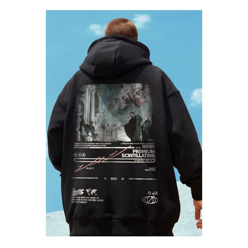 Áo hoodie Dáng Rộng Cỡ Lớn m-8xl Thời Trang Cá Tính Cho Nam