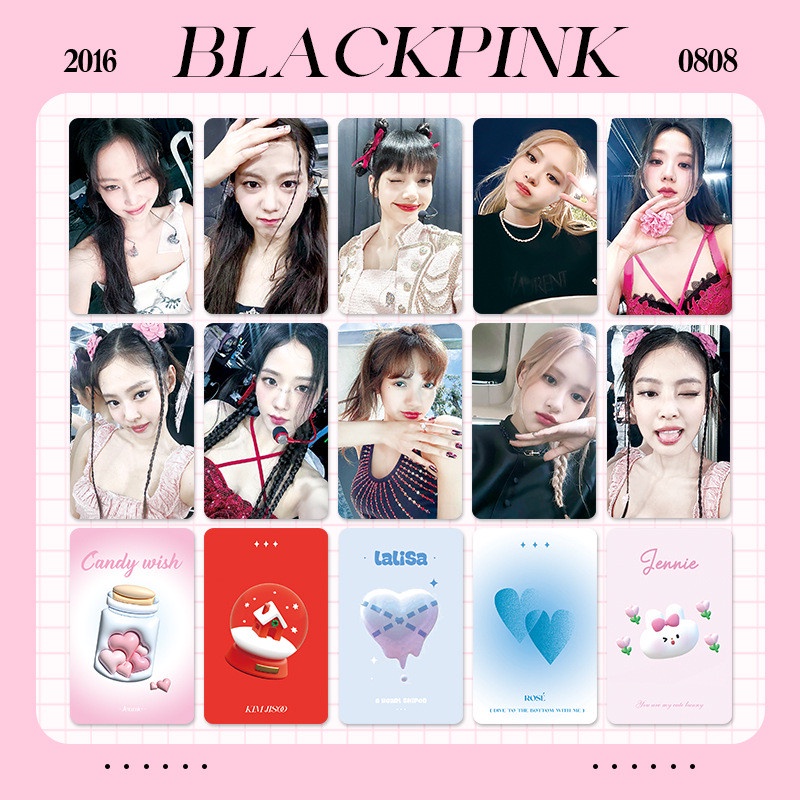 Set 6 Tấm Ảnh lomo Card jennie jisoo lisa Nhóm Blackpink