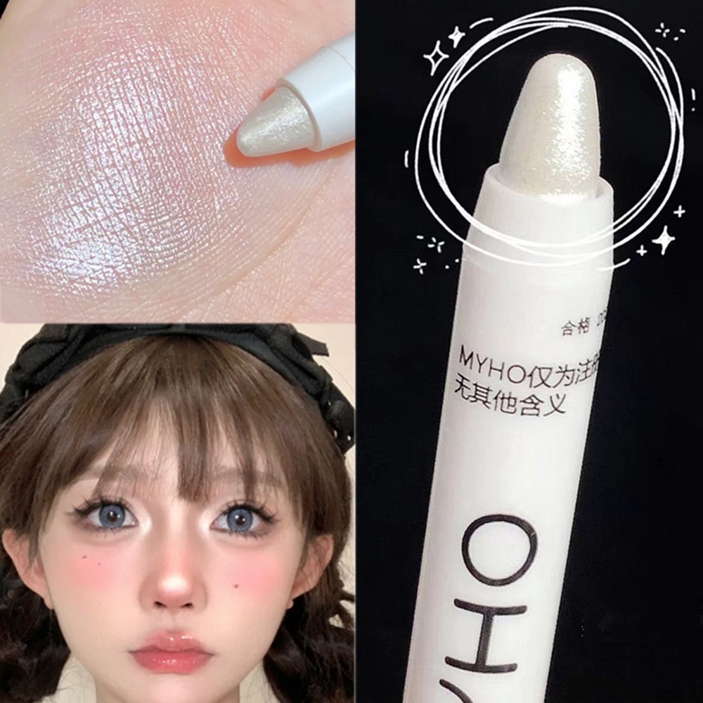 Bút kẻ mắt màu trắng shiny glitter eyeshadow stick eyeliner pen 13 màu matte blue purple pink eye liner makeup brighten silkworm