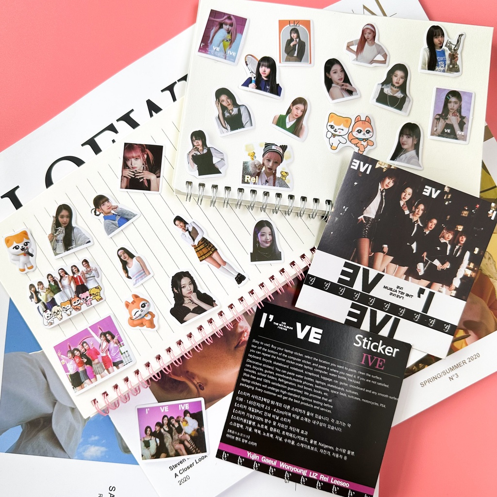 IVE Album I'VE Sticker Phone Luggage Laptop Decor Stickers 93pcs/pack