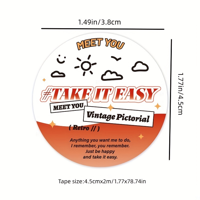 Mohamm 1 cuộn dễ thương bong bóng đá bánh trà dâu tây băng giấy trang trí sáng tạo để cắt dán scrapbooking tự làm nhật ký