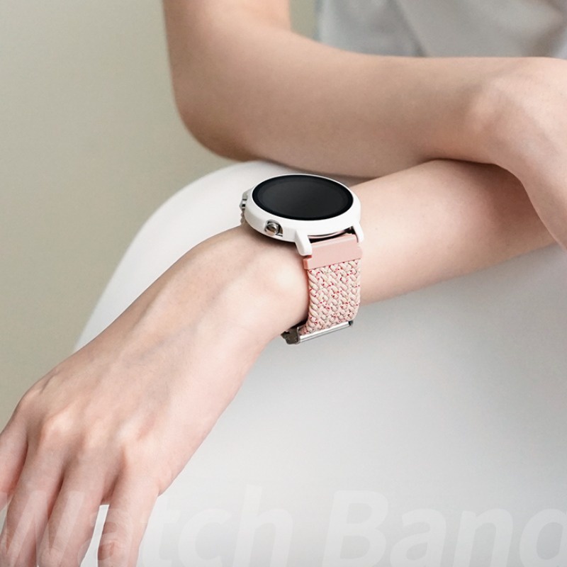Thích hợp cho samsung galaxy watch 6 4 4 43mm 47mm 40mm 44mm dây đeo nylon dệt thích hợp cho hoạt động 2 3 màu chặn dây đeo dệt