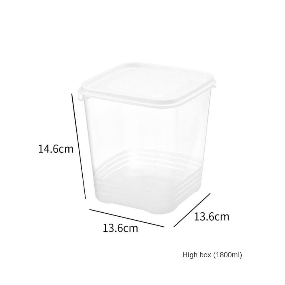UUMIR Hộp bảo quản tủ lạnh, hộp bảo quản bằng nhựa kín cấp thực phẩm, hộp bảo quản lạnh vuông chịu nhiệt-chống nhiệt hộp niêm phong thực phẩm tủ lạnh