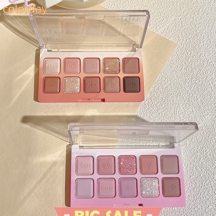 Hold live eyeshadow palette 10 màu trang điểm mờ và lâu trôi