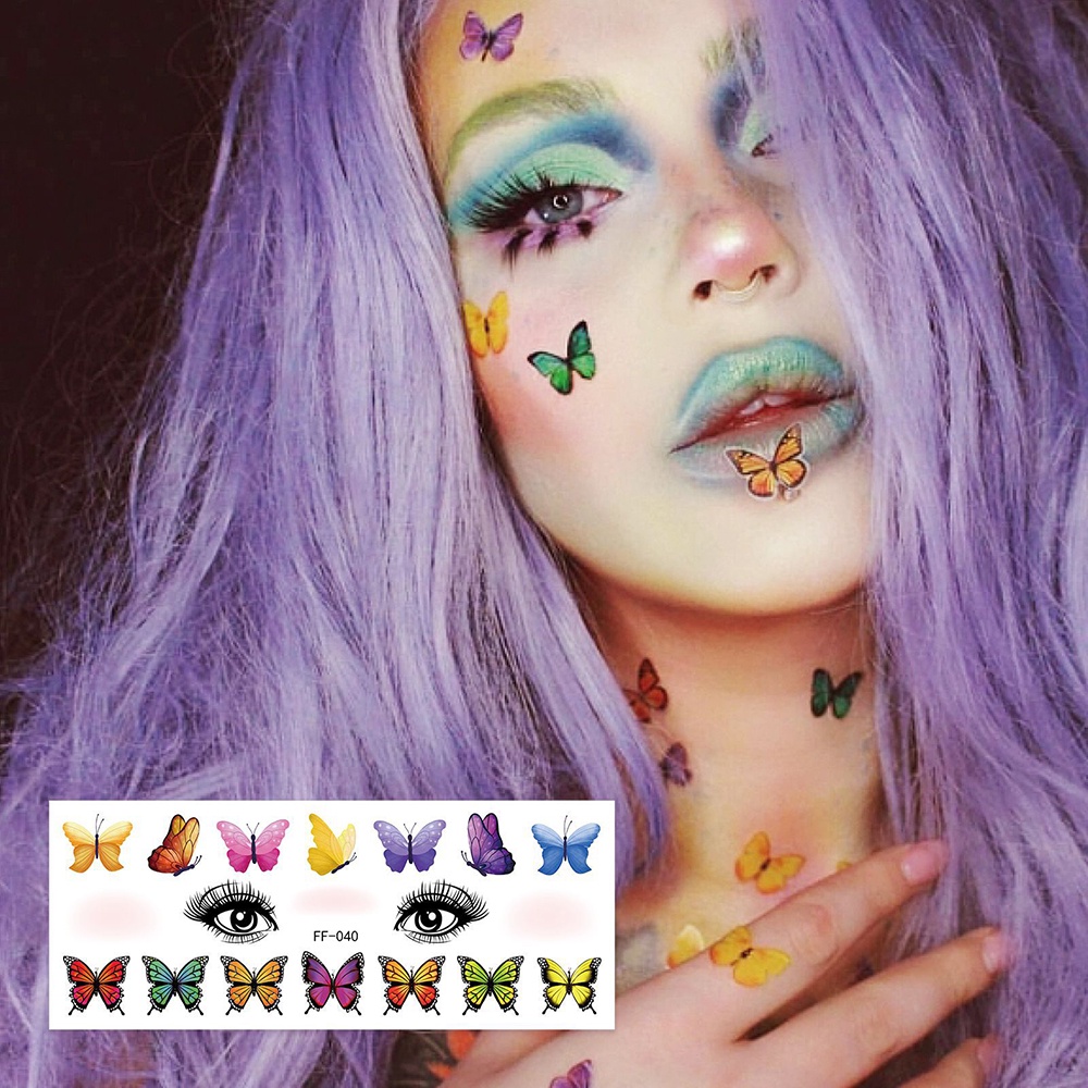 Korean hyuna magic tattoo sticker dễ thương không thấm nước long-lasting spice girl body fake stickers for party makeup decals