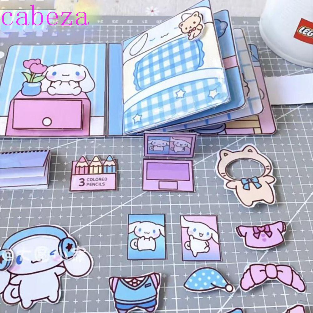 Cabeza sticker games melody quiet book, kuromi my melody, 3d cartoon diy toys busy book crayon shin-chan kids children toys