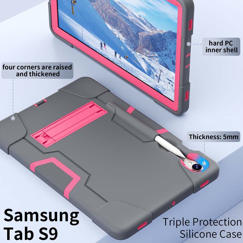 Bao Da Máy Tính Bảng Chống Sốc 3 Trong 1 Cho Samsung galaxy tab s9 plus 12.4 inch 2023 tab s9 11 inch 2023