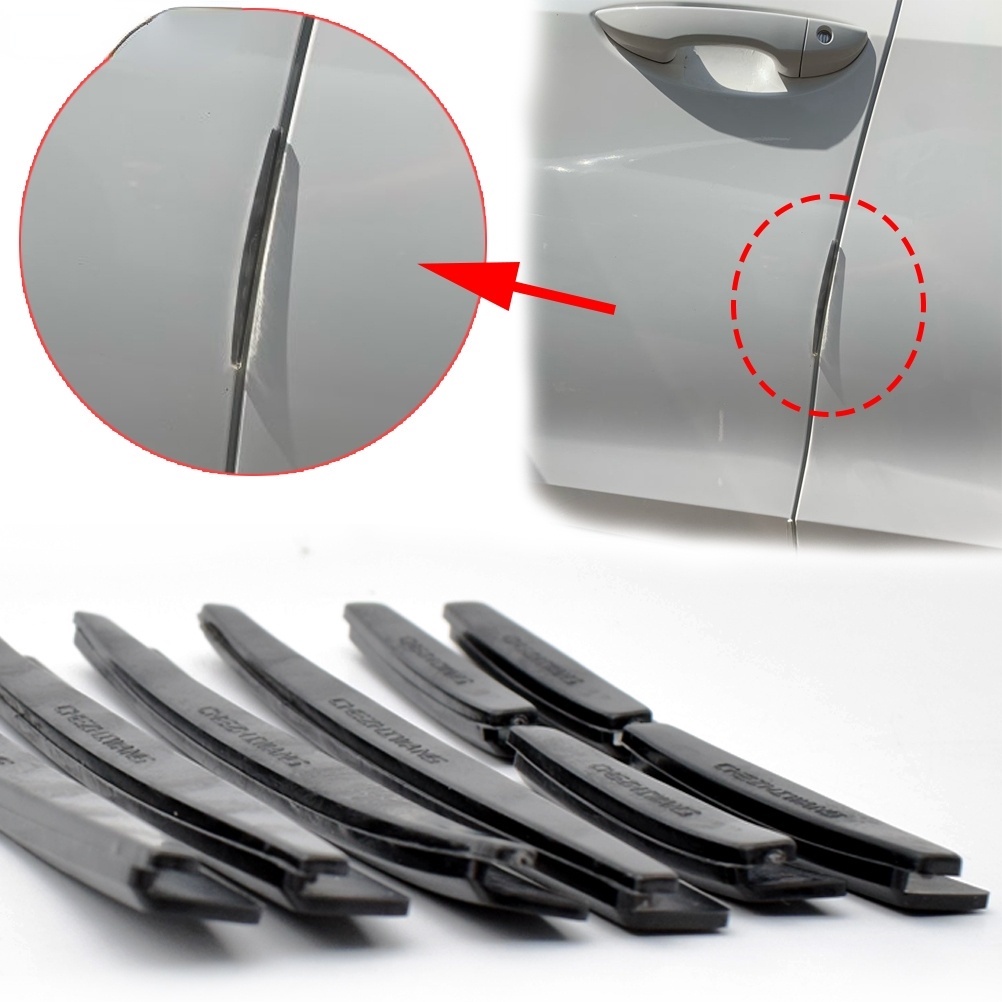8 cái cửa ô tô cạnh trong suốt chống trầy xước dải bảo vệ gương chiếu hậu chống va chạm miếng dán bảo vệ bumper auto suv scrape guard bumper xử lý nắp bảo vệ