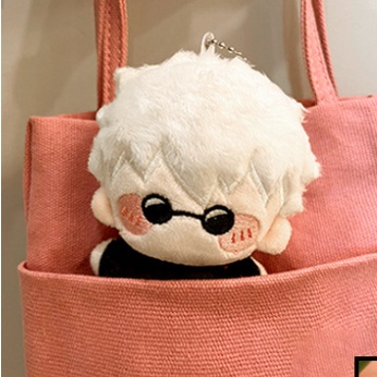 Star3 jujutsu kaisen gojo satoru búp bê sang trọng quà tặng cho bé gái túi trẻ em mặt dây chuyền đồ chơi nhồi bông cho trẻ em búp bê móc khóa