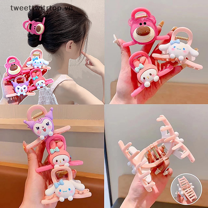 SANRIO Tri Kẹp Tóc Hình Cá Mập kuromi my melody cinnamoroll Dễ Thương Cho Bé vn