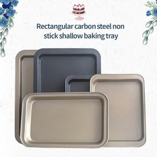 Khay nướng bánh hình chữ nhật chống dính bằng thép carbon