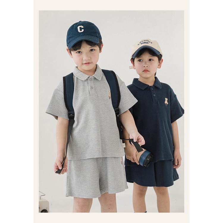 Set bé trai vải thun waffle siêu xịn