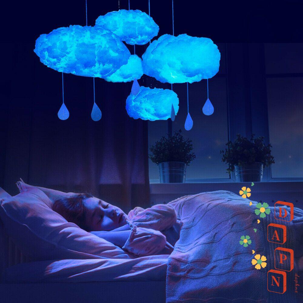 Dây Đèn Led Hình Đám Mây Bằng Cotton Dùng Trang Trí Mới