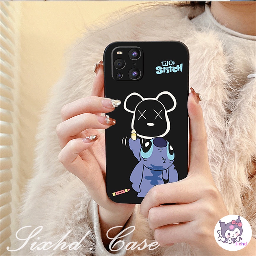 Ốp Lưng OPPO A78 A17 A57 A54 A77s A15 A16 A12 A3s A5s A95 A96 A76 A74 A7 A17K A94 A53 A33 A32 A9 A5 A93 A92 A52 A31 F11 Reno 8T 8Z 7Z sixhd Cartoon Stitch Fashion Phone Case Silicon Anti Drop Soft Cover XJJJJ
