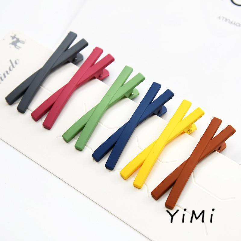 Kẹp Tóc Màu Sắc Kẹo Ngọt Kiểu Dáng Đơn Giản