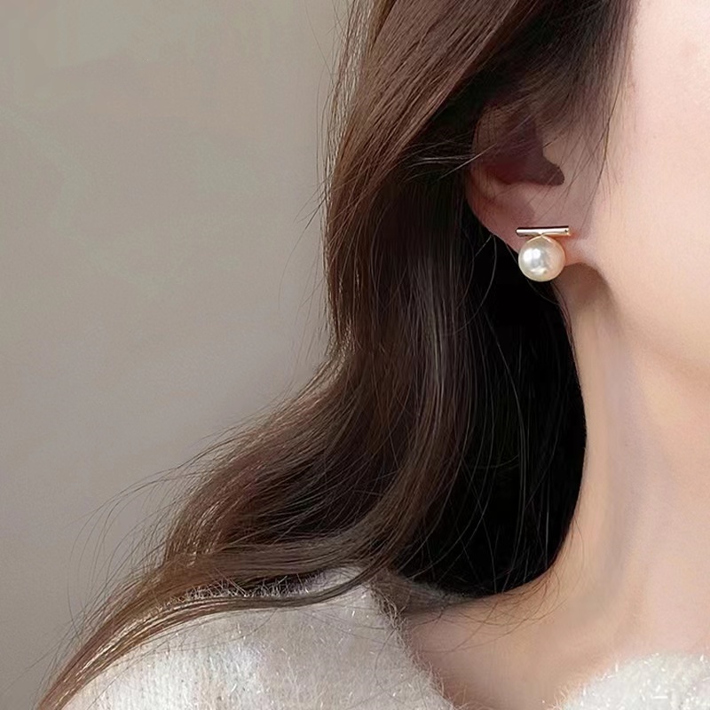 Bông Tai Bạc 2023 Đính Ngọc Trai Nhỏ Xinh Sang Trọng Thời Trang Cao Cấp