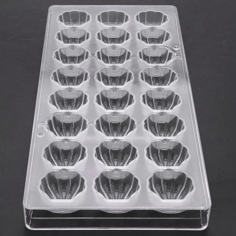 Khuôn Làm Sô Cô La / Đá / Kẹo Hình Vỏ Sò 3D Và 24 Lỗ