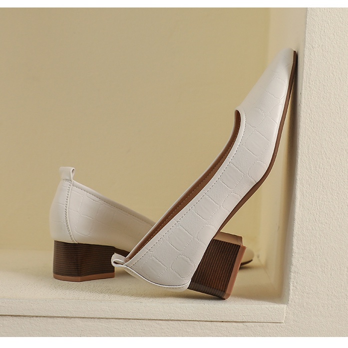 Giày Cao Gót Mũi Vuông Thời Trang Mùa Xuân Dành Cho Nữ