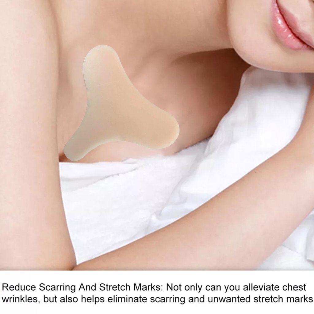 Miếng Dán Ngực Bằng Silicon Trong Suốt Chống Lão Hóa Chống Nếp Nhăn Có Thể Tái Sử Dụng W6N5