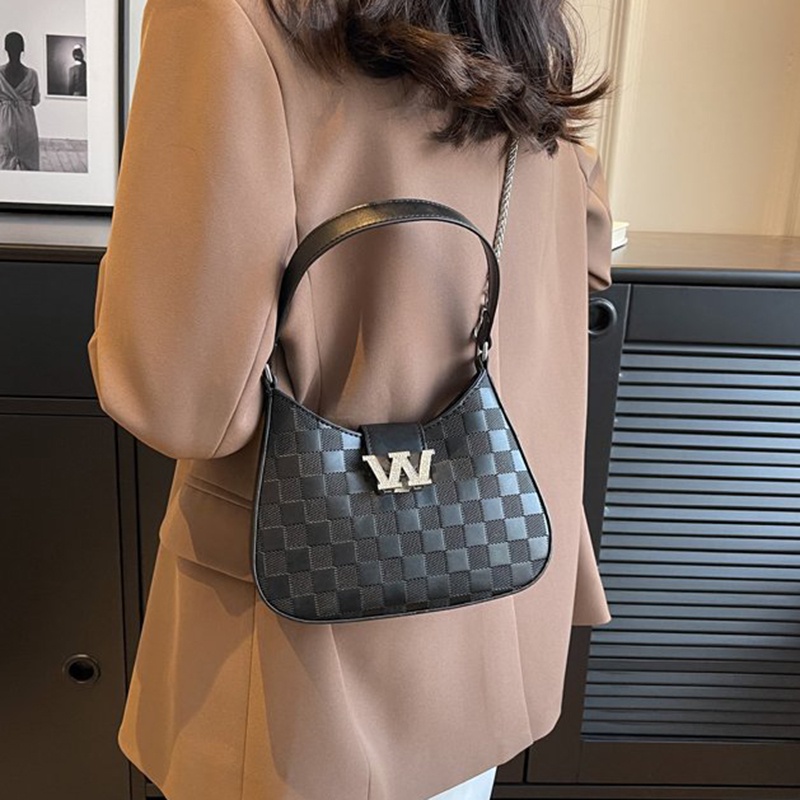 Túi Đeo Vai Họa Tiết Sọc Caro Thời Trang Cho Nữ