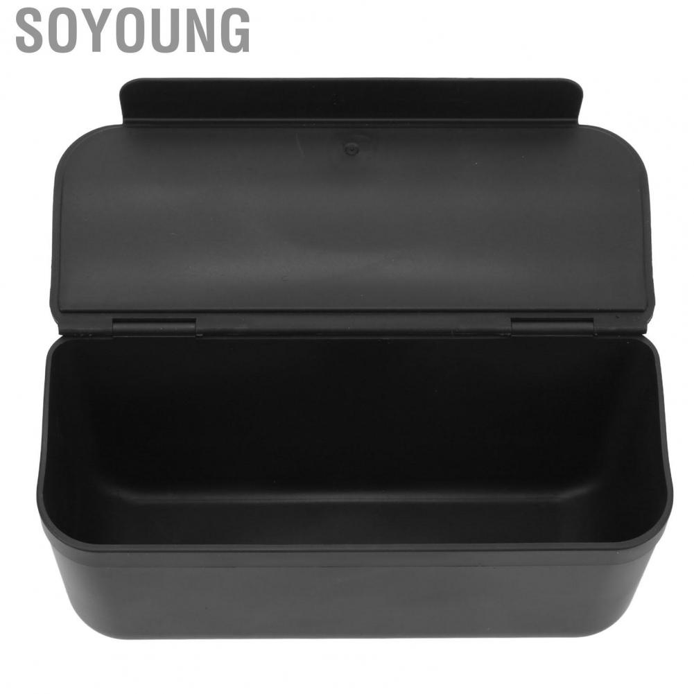 Soyoung Center Console Side Organizer Neat Storage Easy Access Black Portable Replacement for Tesla Model 3 Y
