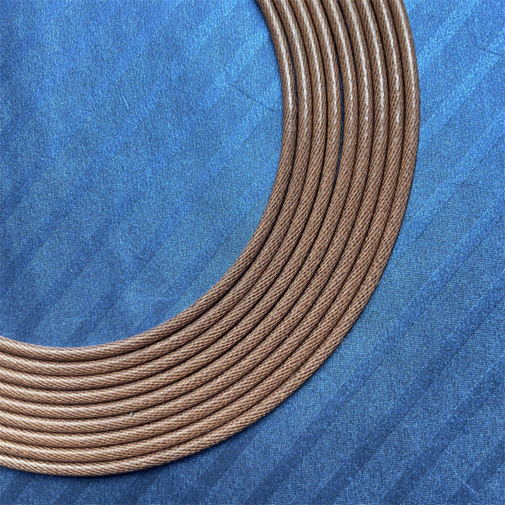 One Meter Litz 6 Đồng pha lê đơn Mạ bạc 379 Lõi Cáp tai nghe tự làm 2,8mm