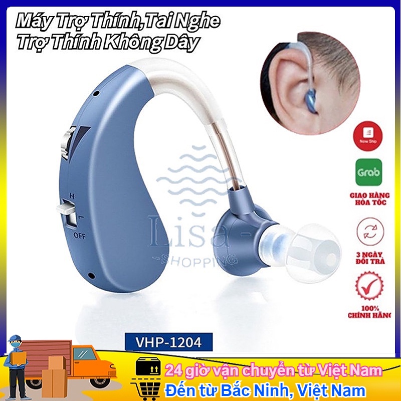 Có hàng Máy Trợ Thính Không Dây VHP-1204 + Tai Nghe Trợ Thính Không Dây Lọc Tiếng Ồn Chủ Động và Đặp Đi