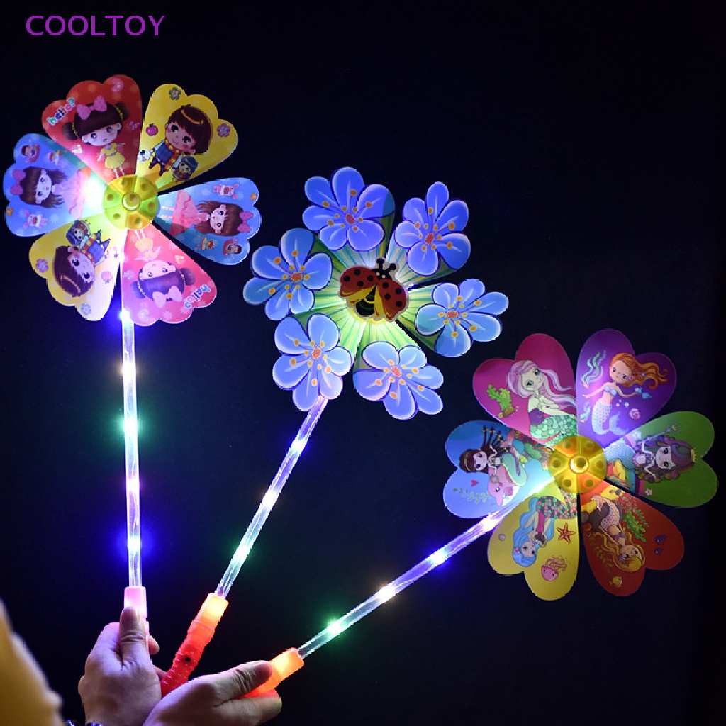 Cooltoy Đồ Chơi Cối Xay Gió Có Đèn Led Phát Sáng Màu Sắc Ngẫu Nhiên