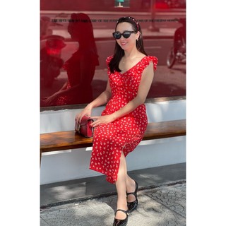 Đầm đỏ Jolie form dáng sang chảnh