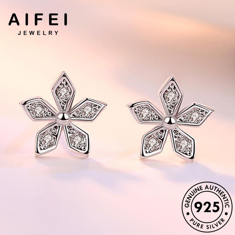 AIFEI JEWELRY thật quốc khuyên trang trang bạc moissanite hàn phụ bản xỏ sức Thời kim 925 tai kiện tua tròn nguyên thời hoa vành cương thời bông nữ E158