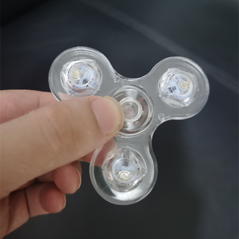 Con Quay Spinner Trong Suốt Có Đèn LED