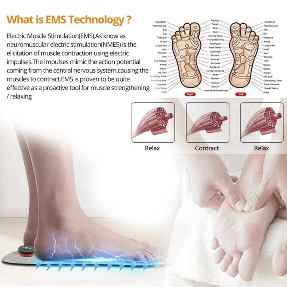 Thảm Mát Xa Chân EMS Giúp Lưu Thông Máu Và Giảm Đau Cải Thiện Lưu Thông Máu