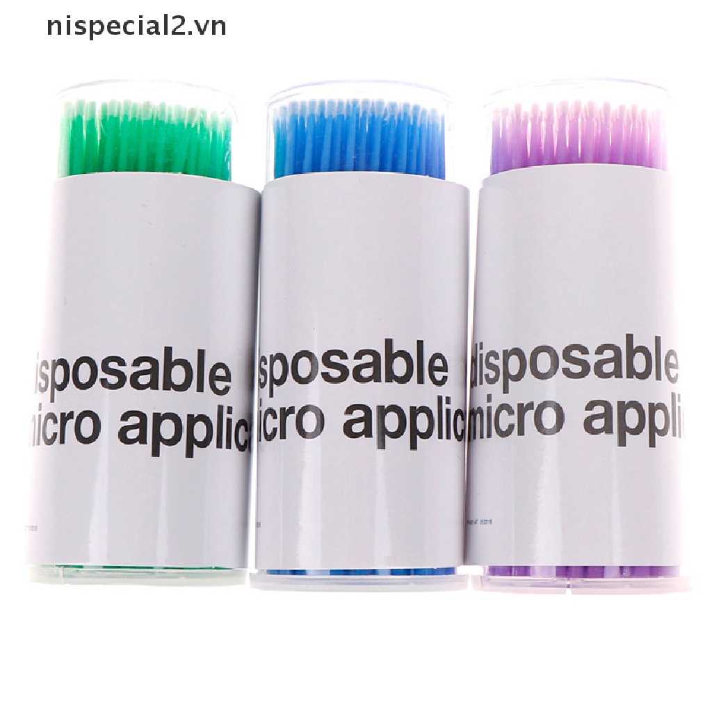 Set 100 Tăm Bông Micro Trang Điểm Lông Mi Sử Dụng Một Lần