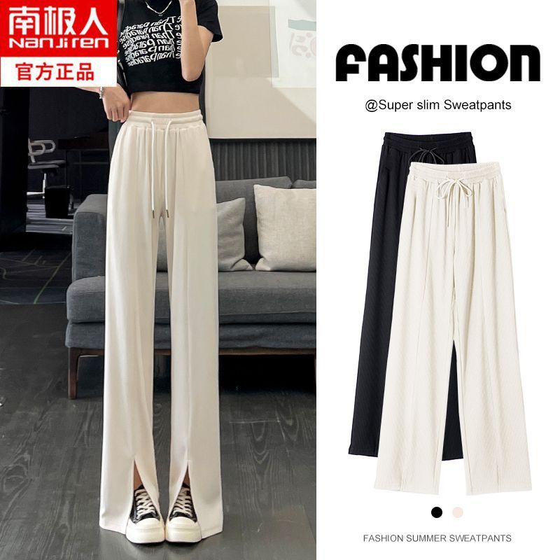 Quần Lụa Ống Rộng Xẻ Tà Thời Trang Mùa Hè Dành Cho Nữ