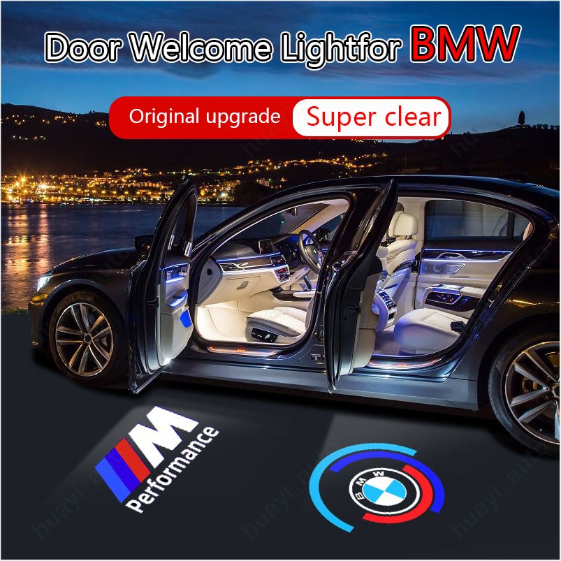 2 Đèn LED Chiếu Logo Gắn Cửa Xe Hơi BMW 1 2 3 4 5 6 7 Series X1 X2 X3 X4 X5 X6 X7