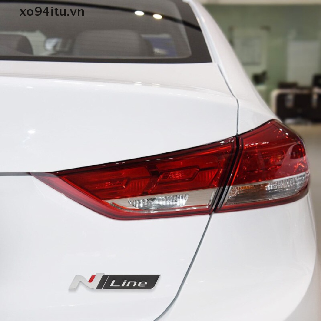 Huy Hiệu Kim Loại 3D Trang Trí Thân Xe Hơi Hyundai N LINE i30 i20