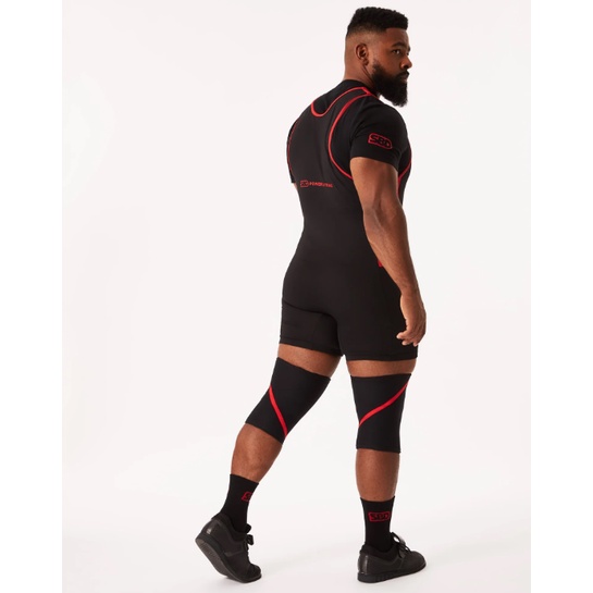 Sbd Powerlift SINGLET Nam Vừa Vặn - Đen Và Đỏ