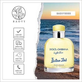 ✨ nước hoa nam light blue italian zest pour homme của hãng dolce&gabbana 5ml/10ml/20ml