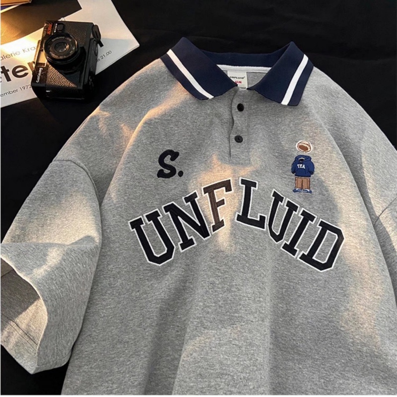 Áo Thun POLO Tay Ngắn In Chữ Phong Cách Thời Trang Nhật Bản Cho Nam Giới Có Size Lớn M-2XL