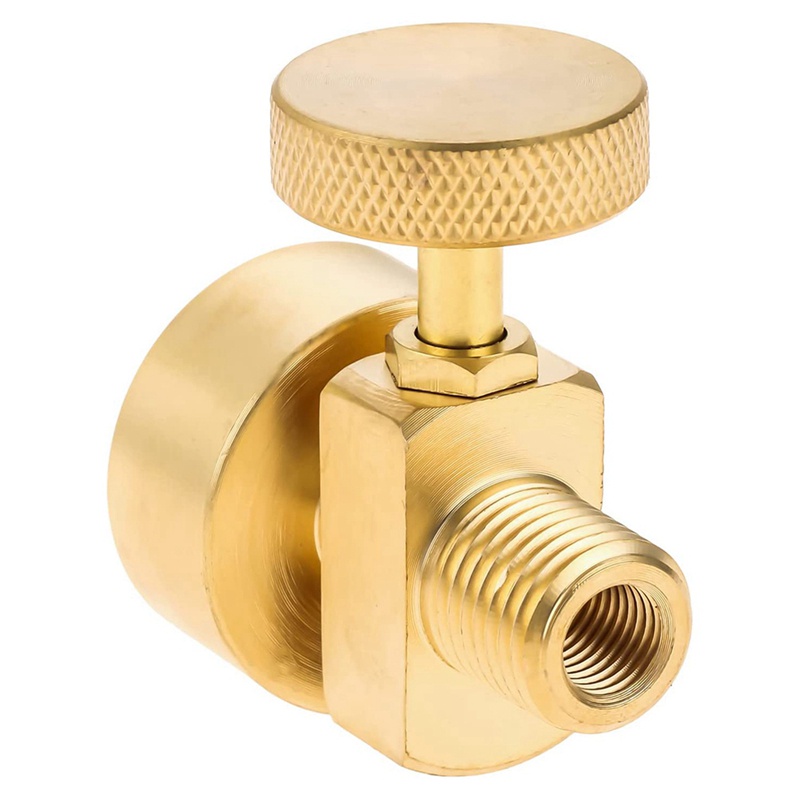 Van Chuyển Đổi Bình Gas Propane Bằng Đồng Thau + 1 / 4 Inch NPT & M8X1