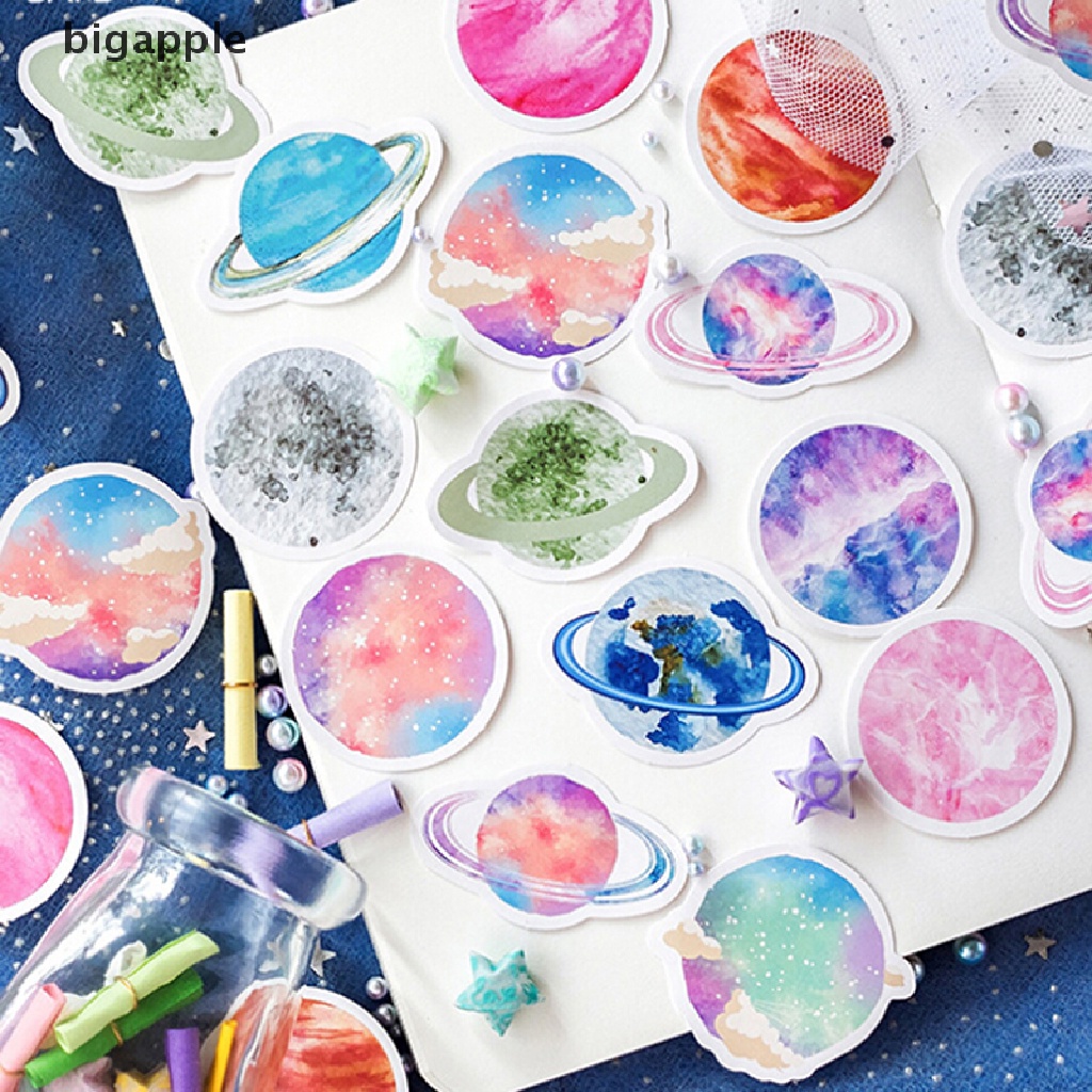 Bigapple Hộp 45 Miếng Hình Hành Tinh Đẹp Trang Trí Sổ Tay Nhật Ký DIY RDG
