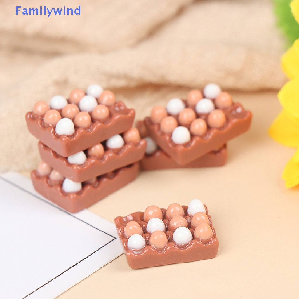 Set 6 Quả Trứng Trang Trí Nhà Búp Bê Tỉ Lệ 1: 12