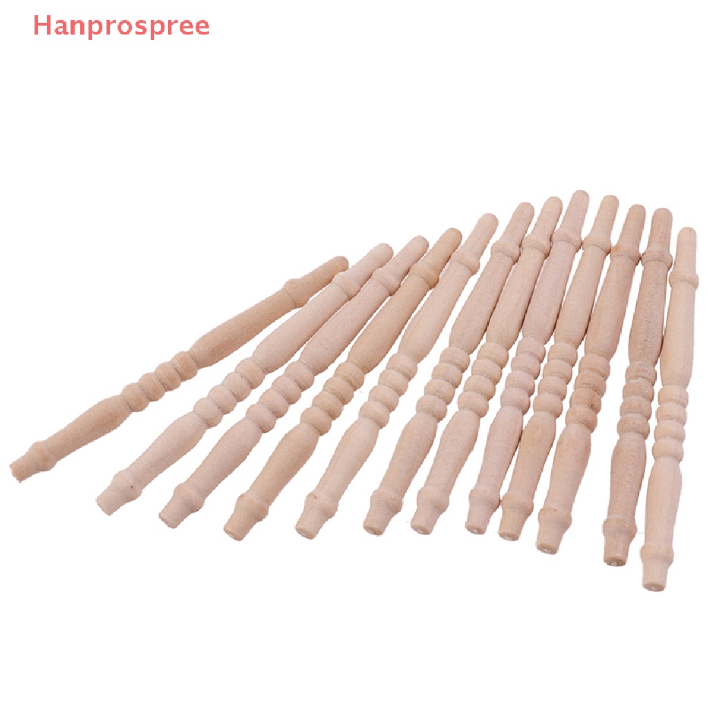 Set 12 Cầu Thang Gỗ Mini Tỉ Lệ 1: 12 Trang Trí Nhà Búp Bê
