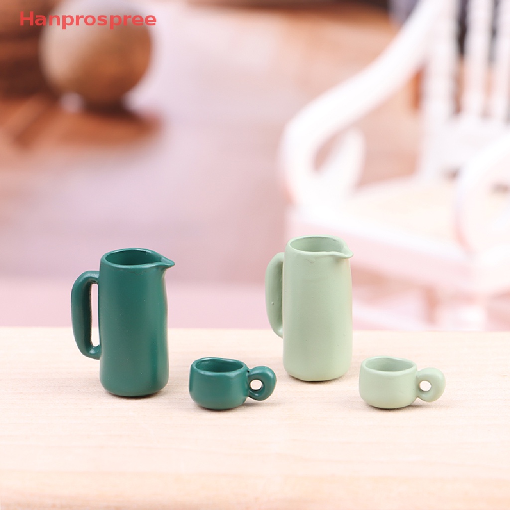 Bộ 3 Ly Cà Phê Mini Tỉ Lệ 1: 12 Dùng Trang Trí Nhà Búp Bê