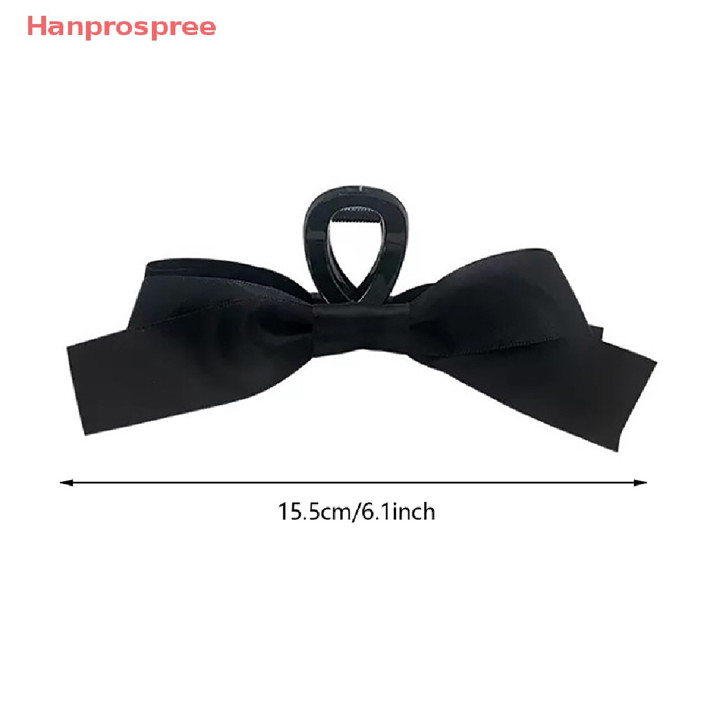 Hanprospree > Kẹp Tóc Cá Mập Đen Cỡ Lớn Bằng Nhung Phong Cách retro Hàn Quốc Ngọt Ngào Cho Nữ