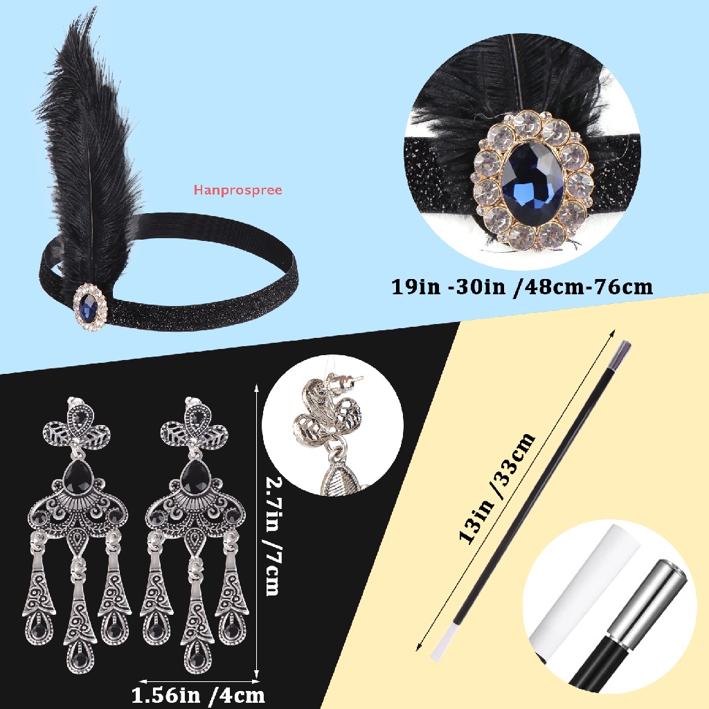 Bộ Phụ Kiện Hóa Trang Hanprospree 1920s Phong Cách 1920 Độc Đáo