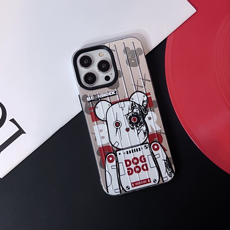 Ốp Điện Thoại TPU Silicon Mềm Trong Suốt In Hình Gấu Hoạt Hình Bảo Vệ Ống Kính Máy Ảnh Cho iphone 14 13 12 11 Pro Max